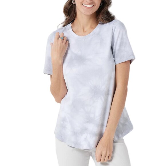 Denim&Co Tops - Denim & Co. Perfect Jersey Short-Sleeve Top  13715